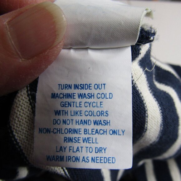 SAINT JAMES Breton Navy White Stripe Nautical Long Sleeve Top US 34 S France - Picture 8 of 9